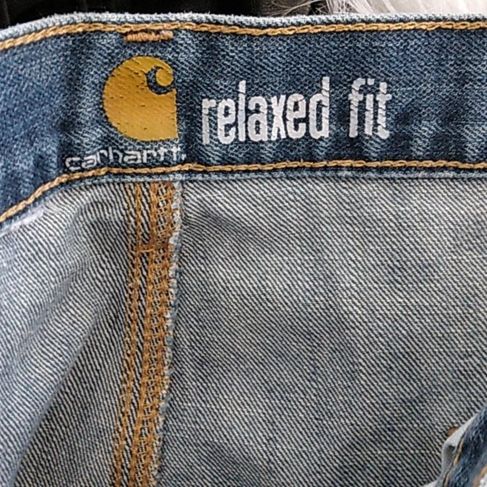 Carhartt‎ Carpenter Jeans Size 42X29 1/2 Relaxed Fit Utility Cargo Straight Leg